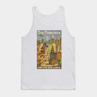 Vintage Poster San Francisco Airlines Tank Top